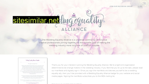 weddingequalityalliance.com alternative sites