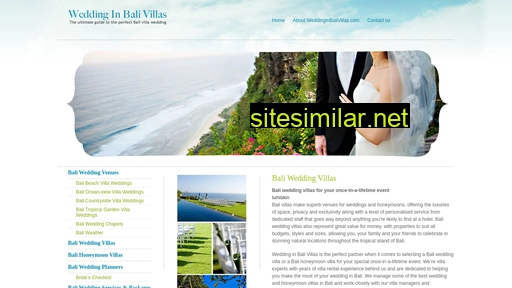 weddinginbalivillas.com alternative sites