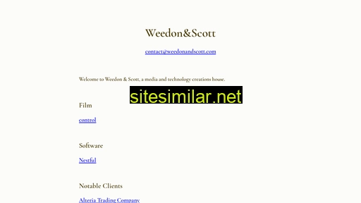 weedonandscott.com alternative sites