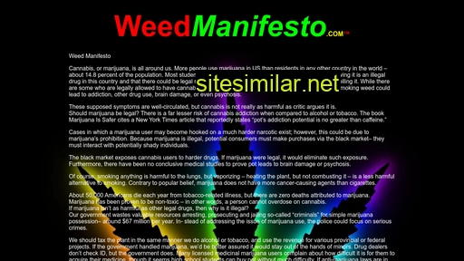 weedmanifesto.com alternative sites