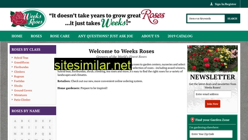 weeksroses.com alternative sites