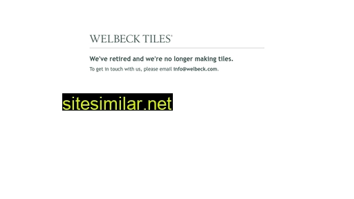 welbecktiles.com alternative sites