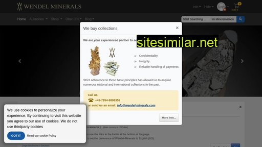 wendel-minerals.com alternative sites