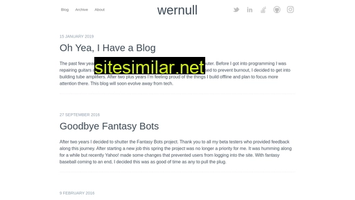 wernull.com alternative sites