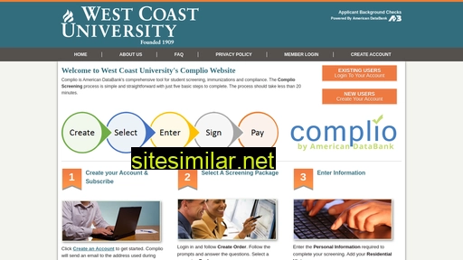 Westcoastuniversitycompliance similar sites