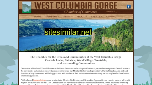 westcolumbiagorgechamber.com alternative sites