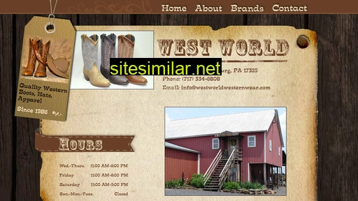 westworldwesternwear.com alternative sites