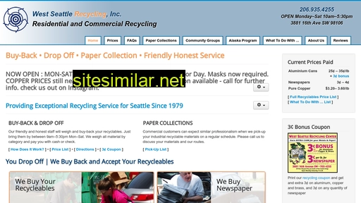 Westseattlerecycling similar sites