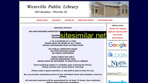 westvillelibrary.com alternative sites