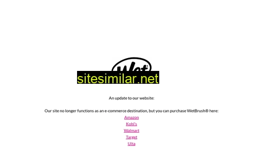 wetbrush.com alternative sites