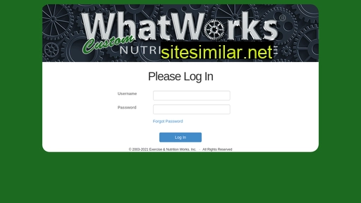 Whatworksnutritionsoftwareonline similar sites