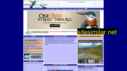 whatbird.com alternative sites