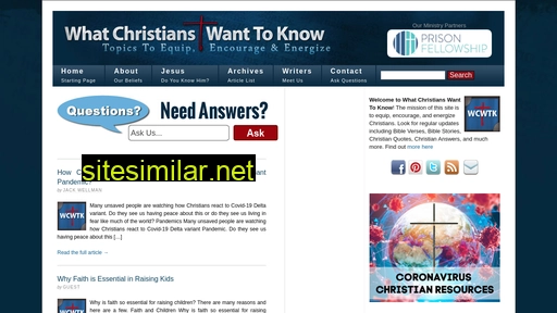 whatchristianswanttoknow.com alternative sites