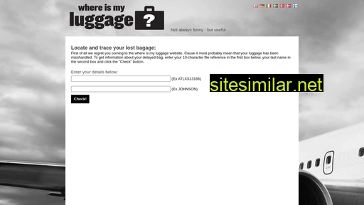 whereismyluggage.com alternative sites