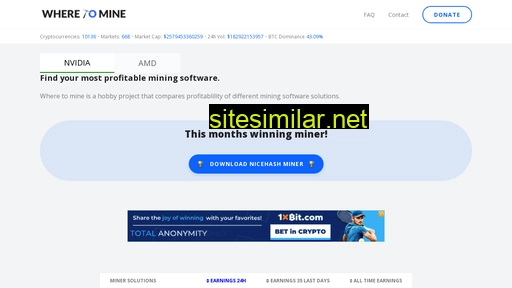 wheretomine.com alternative sites