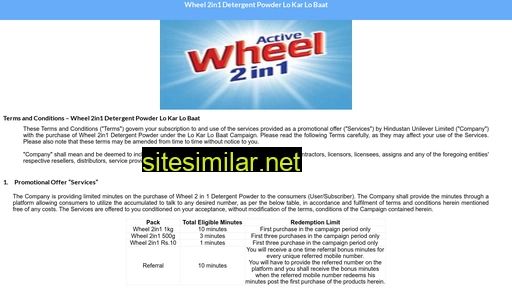 wheeldetergent.com alternative sites