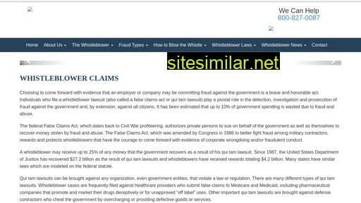 whistleblower-claims.com alternative sites