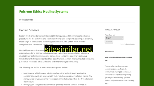 Whistleblowersystem similar sites
