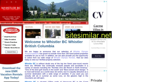 Whistlerbcbritishcolumbia similar sites