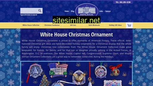 Whitehousechristmasornament similar sites