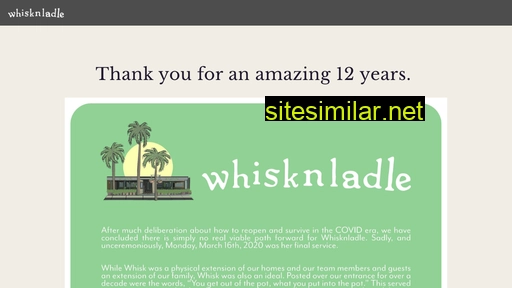 Whisknladle similar sites