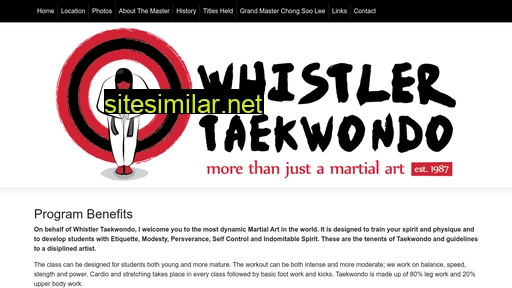 Whistlertaekwondo similar sites