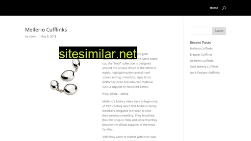 White-goldcufflinks similar sites