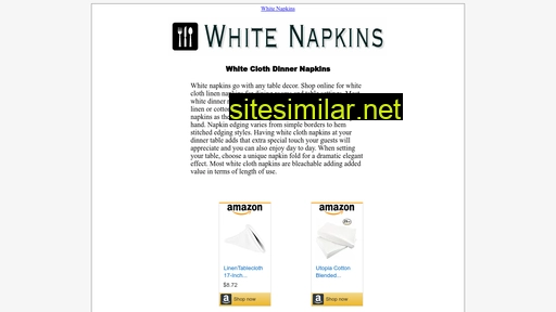 whitenapkins.com alternative sites