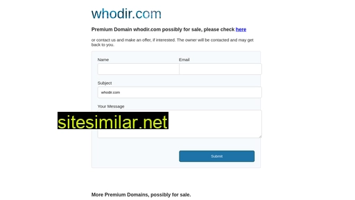 whodir.com alternative sites