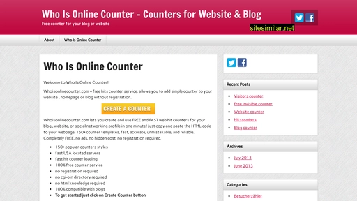 whoisonlinecounter.com alternative sites