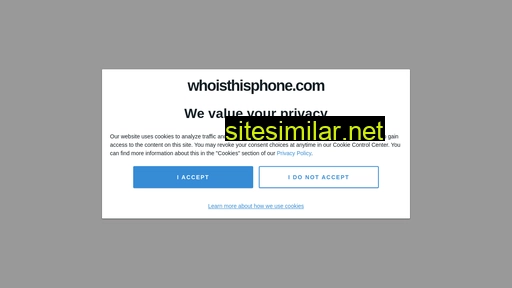 whoisthisphone.com alternative sites