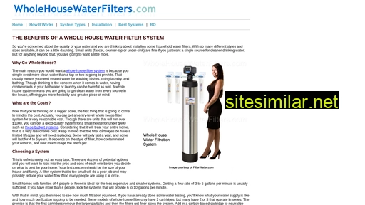 wholehousewaterfilters.com alternative sites