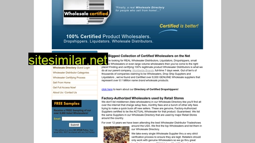 wholesalecertified.com alternative sites