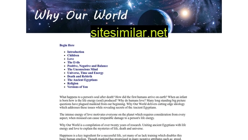 whyourworld.com alternative sites