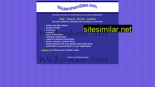 Wickershamsites similar sites