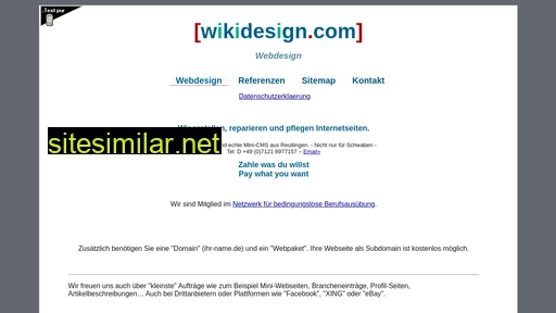 wikidesign.com alternative sites