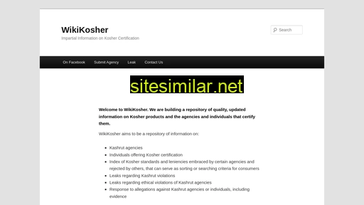 wikikosher.com alternative sites