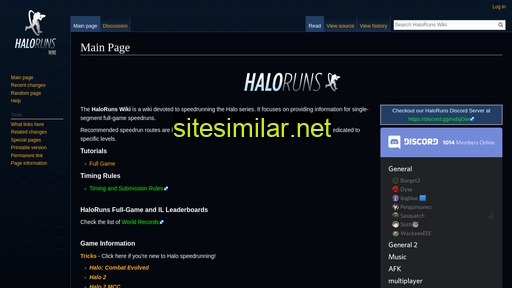 wiki.haloruns.com alternative sites