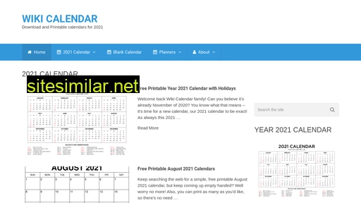 Wiki-calendar similar sites