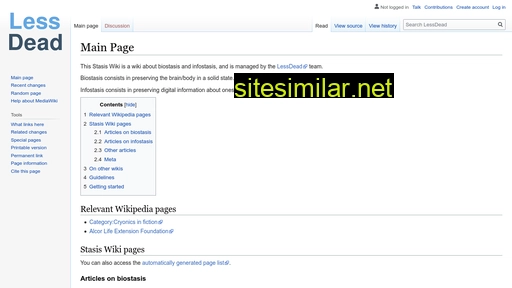 wiki.lessdead.com alternative sites