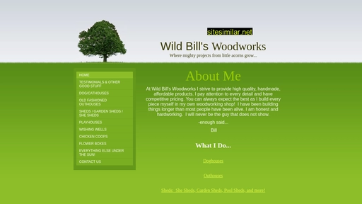 wildbillswoodworks.com alternative sites