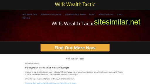 wilfswealthtactic.com alternative sites