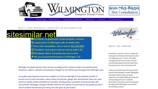 Wilmingtonncdumpsterrental similar sites