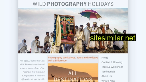 Wildphotographyholidays similar sites
