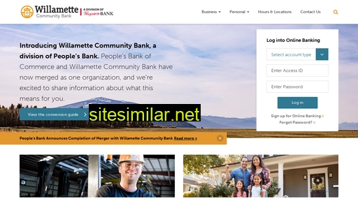 willamettecommunitybank.com alternative sites