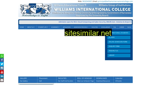 williamsinternationalcollege.com alternative sites