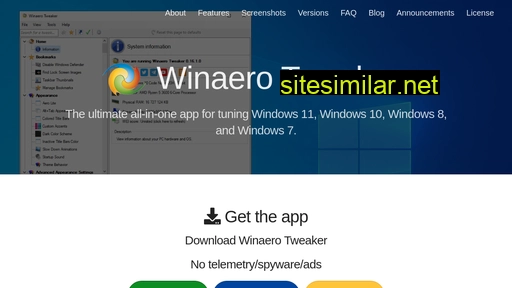 winaerotweaker.com alternative sites
