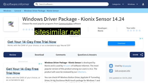 windows-driver-package-kionix-sensor.software.informer.com alternative sites