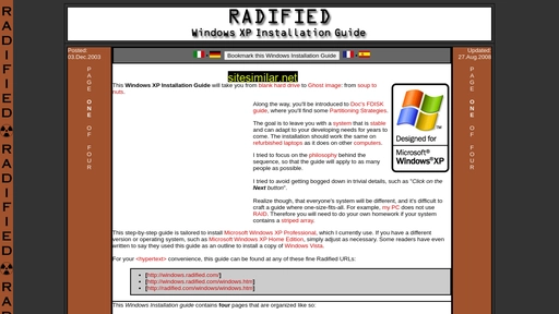 windows.radified.com alternative sites