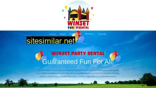 winsetpartyrental.com alternative sites